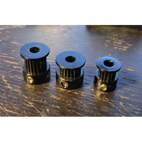 Black 2GT Pulleys and Idlers